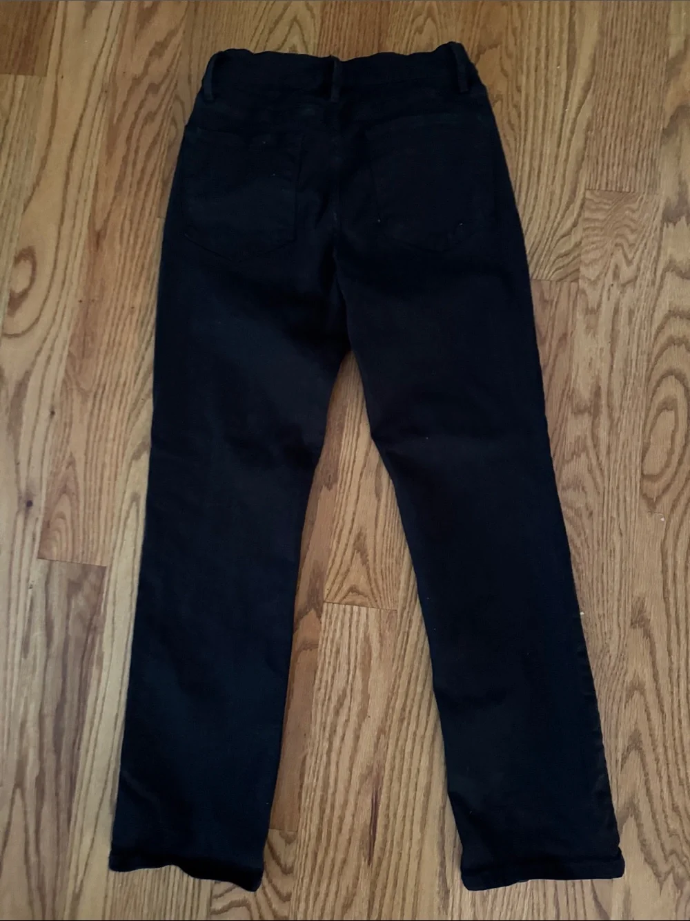 Frame Denim Black Straight Leg Jeans